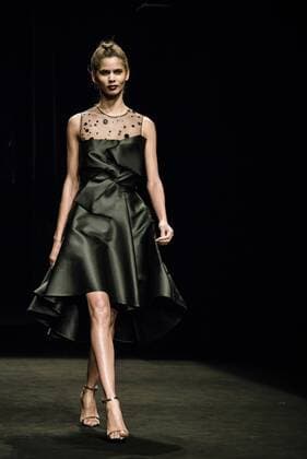 080 Barcelona Fashion Week - Justicia Ruano Modenschau February 2, 2017 - Barcelona, Catalonia, Spain - A model walks the runway at the Justicia Ruano fashion show presenting the new Hedonism collection during 080 Barcelona Fashion Week Barcelona Spain - ZUMAo105 20170202_zap_o105_241 Copyright: xMatthiasxOesterlex