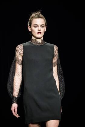 080 Barcelona Fashion Week - Justicia Ruano Modenschau February 2, 2017 - Barcelona, Catalonia, Spain - A model walks the runway at the Justicia Ruano fashion show presenting the new Hedonism collection during 080 Barcelona Fashion Week Barcelona Spain - ZUMAo105 20170202_zap_o105_246 Copyright: xMatthiasxOesterlex