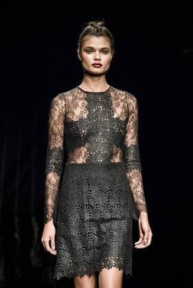 080 Barcelona Fashion Week - Justicia Ruano Modenschau February 2, 2017 - Barcelona, Catalonia, Spain - A model walks the runway at the Justicia Ruano fashion show presenting the new Hedonism collection during 080 Barcelona Fashion Week Barcelona Spain - ZUMAo105 20170202_zap_o105_247 Copyright: xMatthiasxOesterlex