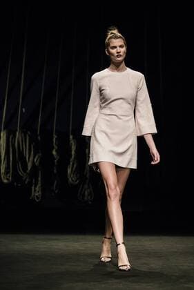 080 Barcelona Fashion Week - Justicia Ruano Modenschau February 2, 2017 - Barcelona, Catalonia, Spain - A model walks the runway at the Justicia Ruano fashion show presenting the new Hedonism collection during 080 Barcelona Fashion Week Barcelona Spain - ZUMAo105 20170202_zap_o105_253 Copyright: xMatthiasxOesterlex