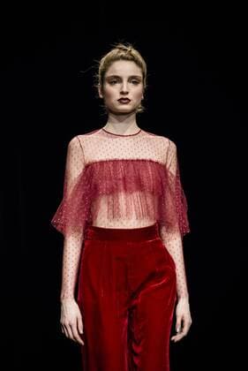 080 Barcelona Fashion Week - Justicia Ruano Modenschau February 2, 2017 - Barcelona, Catalonia, Spain - A model walks the runway at the Justicia Ruano fashion show presenting the new Hedonism collection during 080 Barcelona Fashion Week Barcelona Spain - ZUMAo105 20170202_zap_o105_265 Copyright: xMatthiasxOesterlex