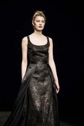 080 Barcelona Fashion Week - Justicia Ruano Modenschau February 2, 2017 - Barcelona, Catalonia, Spain - A model walks the runway at the Justicia Ruano fashion show presenting the new Hedonism collection during 080 Barcelona Fashion Week Barcelona Spain - ZUMAo105 20170202_zap_o105_273 Copyright: xMatthiasxOesterlex