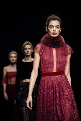 080 Barcelona Fashion Week - Justicia Ruano Modenschau February 2, 2017 - Barcelona, Catalonia, Spain - A model walks the runway at the Justicia Ruano fashion show presenting the new Hedonism collection during 080 Barcelona Fashion Week Barcelona Spain - ZUMAo105 20170202_zap_o105_275 Copyright: xMatthiasxOesterlex