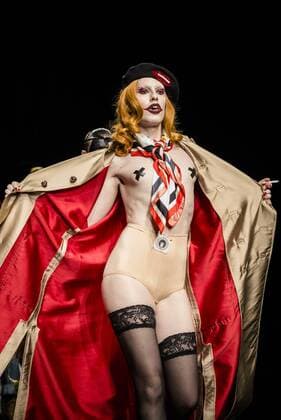 080 Barcelona Fashion Week - Brain & Beast Modenschau February 2, 2017 - Barcelona, Catalonia, Spain - A model walks the runway at the Brain & Beast fashion show presenting the new Trilogy Vol. I Playback Winter 2017-18 collection during 080 Barcelona Fashion Week Barcelona Spain - ZUMAo105 20170202_zap_o105_279 Copyright: xMatthiasxOesterlex