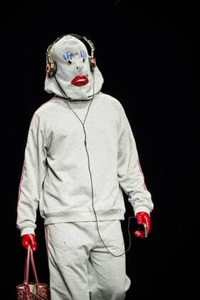 080 Barcelona Fashion Week - Brain & Beast Modenschau February 2, 2017 - Barcelona, Catalonia, Spain - A model walks the runway at the Brain & Beast fashion show presenting the new Trilogy Vol. I Playback Winter 2017-18 collection during 080 Barcelona Fashion Week Barcelona Spain - ZUMAo105 20170202_zap_o105_280 Copyright: xMatthiasxOesterlex