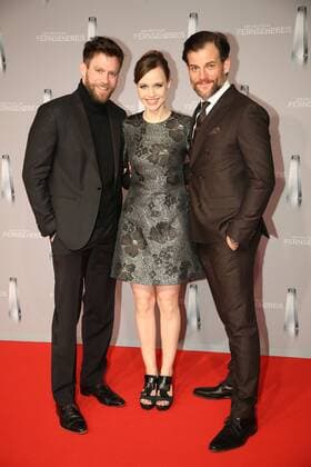 Ken Duken, Nadja Becker und Torben Liebrecht bei der Verleihung Deutscher Fernsehpreis am 02.02.17 in Düsseldorf Deutscher Fernsehpreis Verleihung 2017 in Duesseldorf 