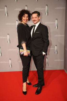 Elena Uhlig und Fritz Karl bei der Verleihung Deutscher Fernsehpreis am 02.02.17 in Düsseldorf Deutscher Fernsehpreis Verleihung 2017 in Duesseldorf 