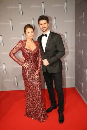 Jana Julie Kilka und Thore Schölermann bei der Verleihung Deutscher Fernsehpreis am 02.02.17 in Düsseldorf Deutscher Fernsehpreis Verleihung 2017 in Duesseldorf 