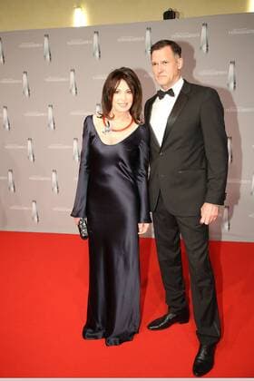 Iris Berben und Heiko Kiesow bei der Verleihung Deutscher Fernsehpreis am 02.02.17 in Düsseldorf Deutscher Fernsehpreis Verleihung 2017 in Duesseldorf 