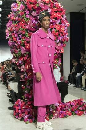 A model takes the catwalk wearing designs of the Sexual Object collection by Spanish Alejandro Gomez Palomo for the Palomo Spain brand, during the Men s New York Fashion Week, in New York, USA, 02 February 2017. EPA MIGUEL RAJMIL Men s New York Fashion Week - Palomo Spain show !ACHTUNG: NUR REDAKTIONELLE NUTZUNG!  SHM68 20170203-636216850906039489