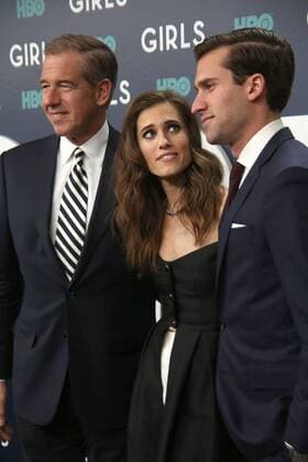 February 2, 2017 - New York, New York, U.S. - BRIAN WILLIAMS, ALLISON WILLIAMS, DOUGLAS WILLIAMS attend the New York premiere of the sixth and final season of Girls on HBO.February 2, 2017.Alice Tully Hall, Lincoln Center, NYC.Photos by , Photos Inc.2017 New York U.S. - ZUMAms4_ 20170202_zaf_ms4_013 Copyright: xSoniaxMoskowitzx