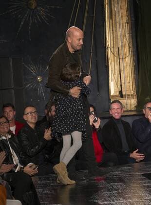 NYC: John Varvatos Fall 2017 Designer John Varvatos walks runway for John Varvatos collection during New York Mens Fashion Week Fall 2017 in Diamond Horseshoe  LevxRadin