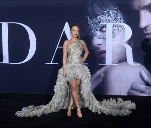 Cast member Rita Ora attends the Fifty Shades Darker premiere at the Ace Hotel Theatre in Los Angeles on February 2, 2017. Storyline: While Christian wrestles with his inner demons, Anastasia must confront the anger and envy of the women who came before her.  LAP2017020221 JIMxRUYMEN