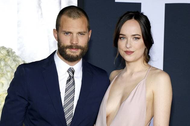 Jamie Dornan und Dakota Johnson bei der Fifty Shades Darker Film Premiere am 2.02.2017 in Los Angeles Fifty Shades of Grey- Gefaehrliche Liebe Filmpremiere in Los Angeles, 2017 