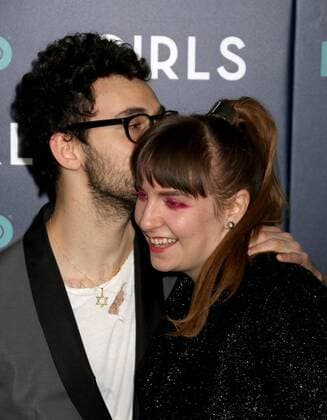 February 2, 2017 - New York, New York, U.S. - Actress LENA DUNHAM and musician JACK ANTONOFF attend the New York premiere of the HBO show Girls 6th and final season held at Alice Tully Hall at Lincoln Center. New York U.S. - ZUMAk03_ 20170202_zaf_k03_072 Copyright: xNancyxKaszermanx