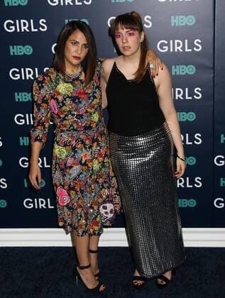 February 2, 2017 - New York, New York, U.S. - Producer JENNI KONNER and LENA DUNHAM attend the New York premiere of the HBO show Girls 6th and final season held at Alice Tully Hall at Lincoln Center. New York U.S. - ZUMAk03_ 20170202_zaf_k03_117 Copyright: xNancyxKaszermanx