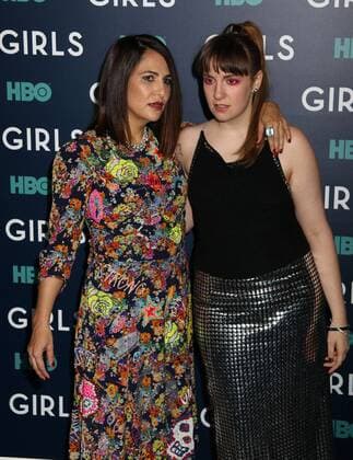 February 2, 2017 - New York, New York, U.S. - Producer JENNI KONNER and LENA DUNHAM attend the New York premiere of the HBO show Girls 6th and final season held at Alice Tully Hall at Lincoln Center. New York U.S. - ZUMAk03_ 20170202_zaf_k03_125 Copyright: xNancyxKaszermanx