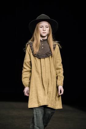February 3, 2017 - Barcelona, Catalonia, Spain - A model walks the runway at the Little Creative Factory fashion show presenting the new La edad de los suenos... collection during 080 Barcelona Fashion Week Barcelona Spain - ZUMAo105 20170203_zap_o105_007 Copyright: xMatthiasxOesterlex