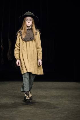 February 3, 2017 - Barcelona, Catalonia, Spain - A model walks the runway at the Little Creative Factory fashion show presenting the new La edad de los suenos... collection during 080 Barcelona Fashion Week Barcelona Spain - ZUMAo105 20170203_zap_o105_006 Copyright: xMatthiasxOesterlex