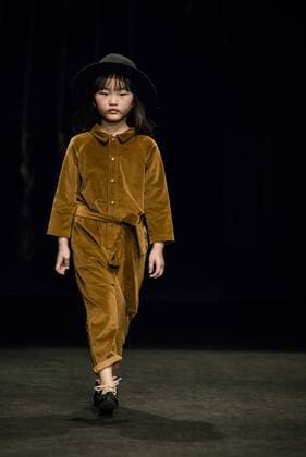 February 3, 2017 - Barcelona, Catalonia, Spain - A model walks the runway at the Little Creative Factory fashion show presenting the new La edad de los suenos... collection during 080 Barcelona Fashion Week Barcelona Spain - ZUMAo105 20170203_zap_o105_010 Copyright: xMatthiasxOesterlex