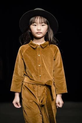 February 3, 2017 - Barcelona, Catalonia, Spain - A model walks the runway at the Little Creative Factory fashion show presenting the new La edad de los suenos... collection during 080 Barcelona Fashion Week Barcelona Spain - ZUMAo105 20170203_zap_o105_011 Copyright: xMatthiasxOesterlex