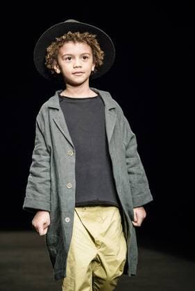 February 3, 2017 - Barcelona, Catalonia, Spain - A model walks the runway at the Little Creative Factory fashion show presenting the new La edad de los suenos... collection during 080 Barcelona Fashion Week Barcelona Spain - ZUMAo105 20170203_zap_o105_009 Copyright: xMatthiasxOesterlex