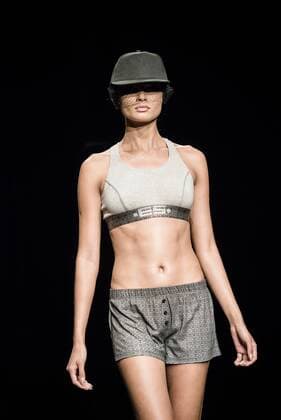 February 3, 2017 - Barcelona, Catalonia, Spain - A model walks the runway at the Es Collection fashion show presenting the new Shade collection during 080 Barcelona Fashion Week Barcelona Spain - ZUMAo105 20170203_zap_o105_037 Copyright: xMatthiasxOesterlex