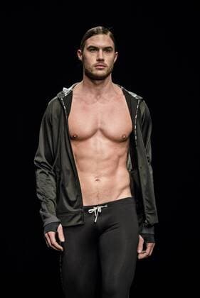 February 3, 2017 - Barcelona, Catalonia, Spain - A model walks the runway at the Es Collection fashion show presenting the new Shade collection during 080 Barcelona Fashion Week Barcelona Spain - ZUMAo105 20170203_zap_o105_038 Copyright: xMatthiasxOesterlex