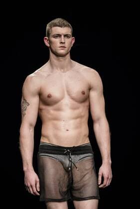 February 3, 2017 - Barcelona, Catalonia, Spain - A model walks the runway at the Es Collection fashion show presenting the new Shade collection during 080 Barcelona Fashion Week Barcelona Spain - ZUMAo105 20170203_zap_o105_041 Copyright: xMatthiasxOesterlex