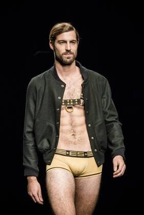 February 3, 2017 - Barcelona, Catalonia, Spain - A model walks the runway at the Es Collection fashion show presenting the new Shade collection during 080 Barcelona Fashion Week Barcelona Spain - ZUMAo105 20170203_zap_o105_039 Copyright: xMatthiasxOesterlex
