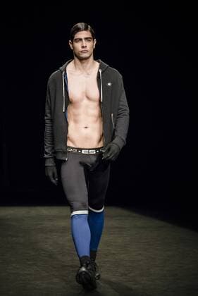 February 3, 2017 - Barcelona, Catalonia, Spain - A model walks the runway at the Es Collection fashion show presenting the new Shade collection during 080 Barcelona Fashion Week Barcelona Spain - ZUMAo105 20170203_zap_o105_042 Copyright: xMatthiasxOesterlex