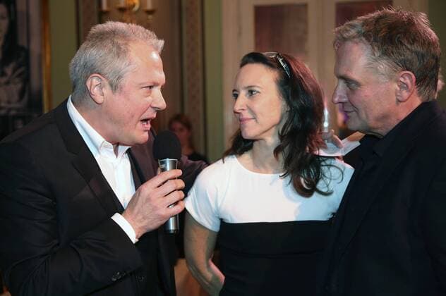 Herbert Föttinger, Maria Köstlinger und Bernhard Schir bei der Premierenparty zum Theaterstück Heilig Abend im Theater in der Josefstadt. Wien, 02.02.2017 Foto:xF.xJ.xMorgenbesserx xFuturexImage