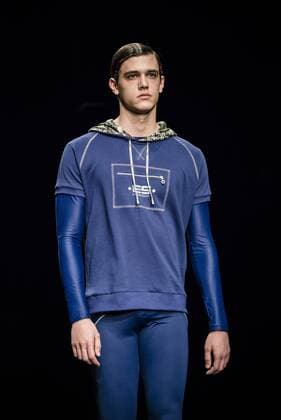 February 3, 2017 - Barcelona, Catalonia, Spain - A model walks the runway at the Es Collection fashion show presenting the new Shade collection during 080 Barcelona Fashion Week Barcelona Spain - ZUMAo105 20170203_zap_o105_048 Copyright: xMatthiasxOesterlex