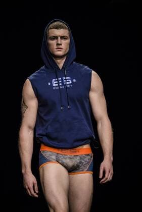 February 3, 2017 - Barcelona, Catalonia, Spain - A model walks the runway at the Es Collection fashion show presenting the new Shade collection during 080 Barcelona Fashion Week Barcelona Spain - ZUMAo105 20170203_zap_o105_063 Copyright: xMatthiasxOesterlex