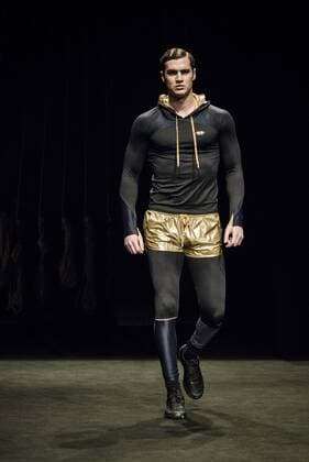 February 3, 2017 - Barcelona, Catalonia, Spain - A model walks the runway at the Es Collection fashion show presenting the new Shade collection during 080 Barcelona Fashion Week Barcelona Spain - ZUMAo105 20170203_zap_o105_069 Copyright: xMatthiasxOesterlex