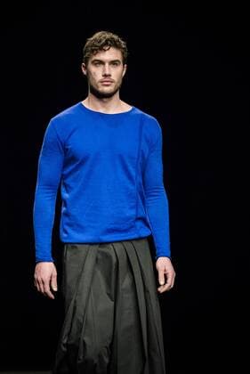 February 3, 2017 - Barcelona, Catalonia, Spain - A model walks the runway at the Punto Blanco fashion show presenting the new Harmony collection during 080 Barcelona Fashion Week Barcelona Spain - ZUMAo105 20170203_zap_o105_092 Copyright: xMatthiasxOesterlex