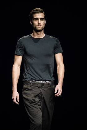 February 3, 2017 - Barcelona, Catalonia, Spain - A model walks the runway at the Punto Blanco fashion show presenting the new Harmony collection during 080 Barcelona Fashion Week Barcelona Spain - ZUMAo105 20170203_zap_o105_093 Copyright: xMatthiasxOesterlex