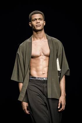 February 3, 2017 - Barcelona, Catalonia, Spain - A model walks the runway at the Punto Blanco fashion show presenting the new Harmony collection during 080 Barcelona Fashion Week Barcelona Spain - ZUMAo105 20170203_zap_o105_096 Copyright: xMatthiasxOesterlex