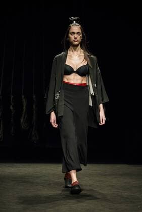February 3, 2017 - Barcelona, Catalonia, Spain - A model walks the runway at the Punto Blanco fashion show presenting the new Harmony collection during 080 Barcelona Fashion Week Barcelona Spain - ZUMAo105 20170203_zap_o105_100 Copyright: xMatthiasxOesterlex