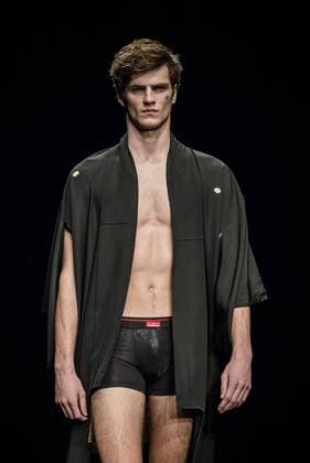 February 3, 2017 - Barcelona, Catalonia, Spain - A model walks the runway at the Punto Blanco fashion show presenting the new Harmony collection during 080 Barcelona Fashion Week Barcelona Spain - ZUMAo105 20170203_zap_o105_105 Copyright: xMatthiasxOesterlex