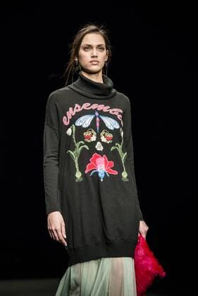 080 Barcelona Fashion Week - Bohemian Rhapsody Modenschau February 3, 2017 - Barcelona, Catalonia, Spain - A model walks the runway at the Aldomartins fashion show presenting the new Bohemian Rhapsody collection during 080 Barcelona Fashion Week Barcelona Spain - ZUMAo105 20170203_zap_o105_121 Copyright: xMatthiasxOesterlex