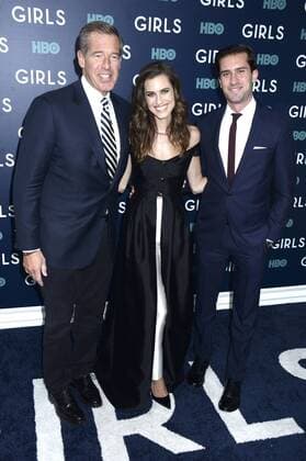 Brian Williams, Allison Williams und Douglass Williams bei der Premiere der sechsten und finalen Staffel der HBO TV-Serie Girls in derAlice Tully Hall im Lincoln Center. New York, 02.02.2017 Foto:xD.xVanxTinex xFuturexImage