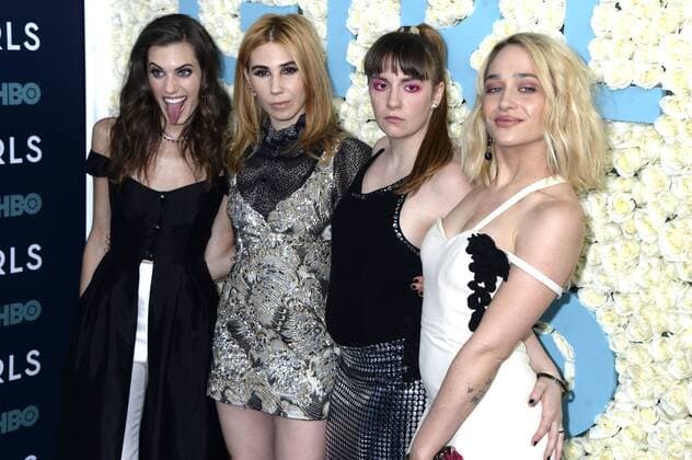 Allison Williams, Zosia Mamet, Lena Dunham und Jemima Kirke bei der Premiere der sechsten und finalen Staffel der HBO TV-Serie Girls in derAlice Tully Hall im Lincoln Center. New York, 02.02.2017 Foto:xD.xVanxTinex xFuturexImage