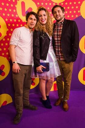 De Helden pictured during the Gala van de Gouden K s award show, organized by Flemish children s television channel Ketnet, Saturday 04 February 2017 in Brussels.  JAMESxARTHURxGEKIERE 05039966