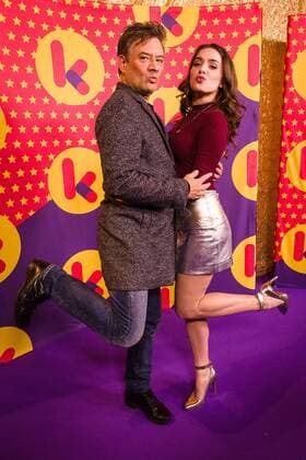 Bart Peeters and Olga Leyers pictured during the Gala van de Gouden K s award show, organized by Flemish children s television channel Ketnet, Saturday 04 February 2017 in Brussels.  JAMESxARTHURxGEKIERE 05039983