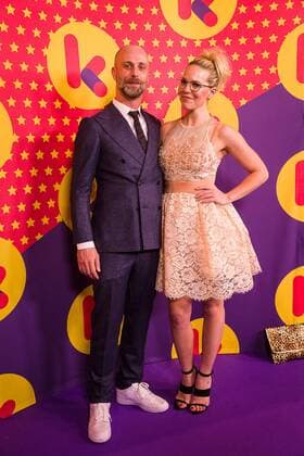 Christophe and Eline De Munck pictured during the Gala van de Gouden K s award show, organized by Flemish children s television channel Ketnet, Saturday 04 February 2017 in Brussels.  JAMESxARTHURxGEKIERE 05039975