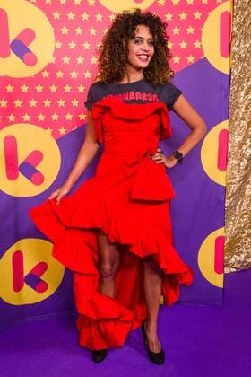 television presenter Tatyana Beloy pictured during the Gala van de Gouden K s award show, organized by Flemish children s television channel Ketnet, Saturday 04 February 2017 in Brussels.  JAMESxARTHURxGEKIERE 05040033