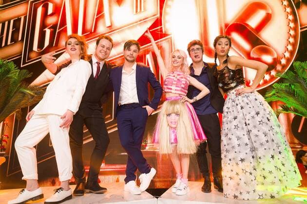Ketnet wrappers pictured during the Gala van de Gouden K s award show, organized by Flemish children s television channel Ketnet, Saturday 04 February 2017 in Brussels.  JAMESxARTHURxGEKIERE 05040238