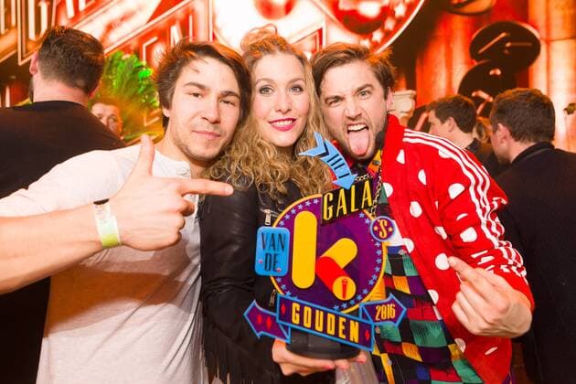 De Helden pictured during the Gala van de Gouden K s award show, organized by Flemish children s television channel Ketnet, Saturday 04 February 2017 in Brussels.  JAMESxARTHURxGEKIERE 05040242