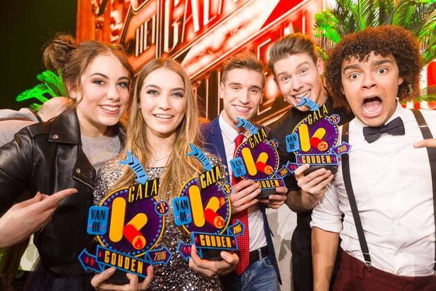 Ghost Rockers pictured during the Gala van de Gouden K s award show, organized by Flemish children s television channel Ketnet, Saturday 04 February 2017 in Brussels.  JAMESxARTHURxGEKIERE 05040246